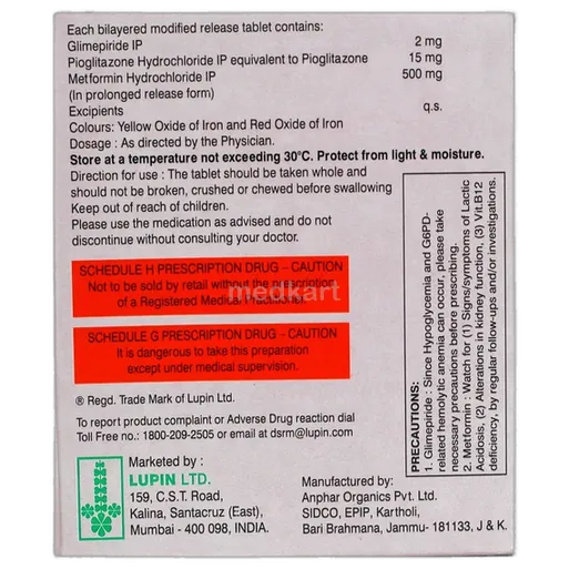 gluconorm pg 2mg tablet 15's